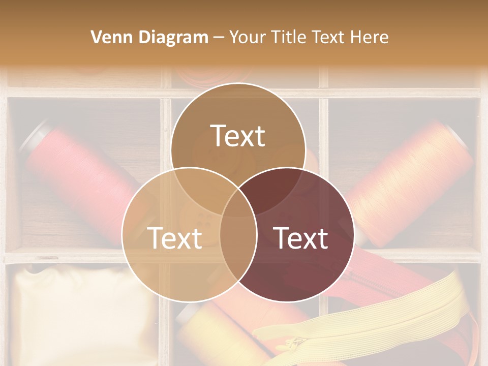 Yarn Needle String PowerPoint Template