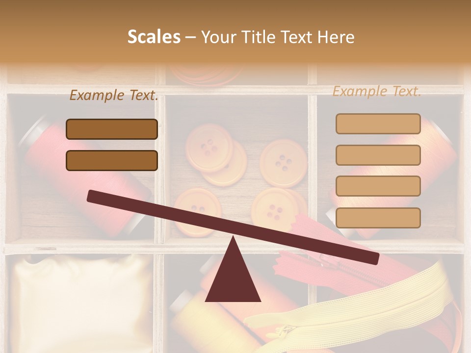 Yarn Needle String PowerPoint Template