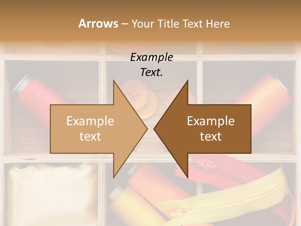 Yarn Needle String PowerPoint Template