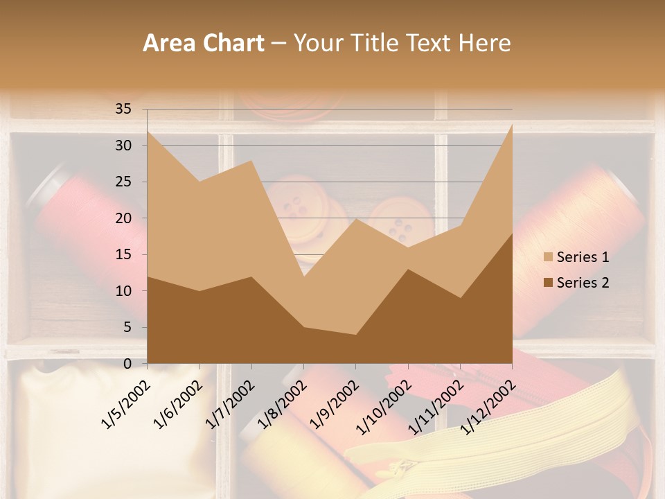 Yarn Needle String PowerPoint Template