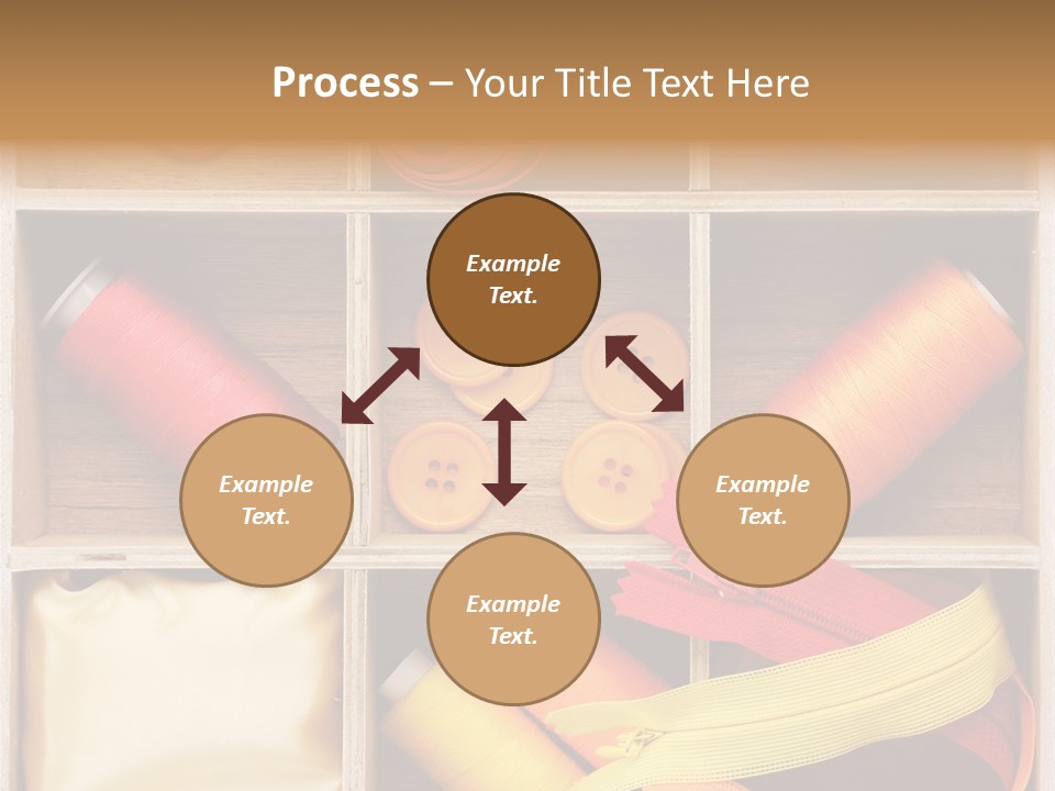 Yarn Needle String PowerPoint Template