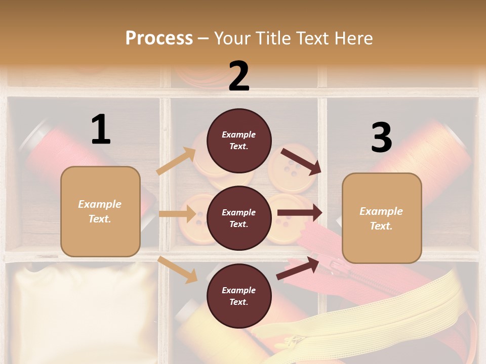 Yarn Needle String PowerPoint Template