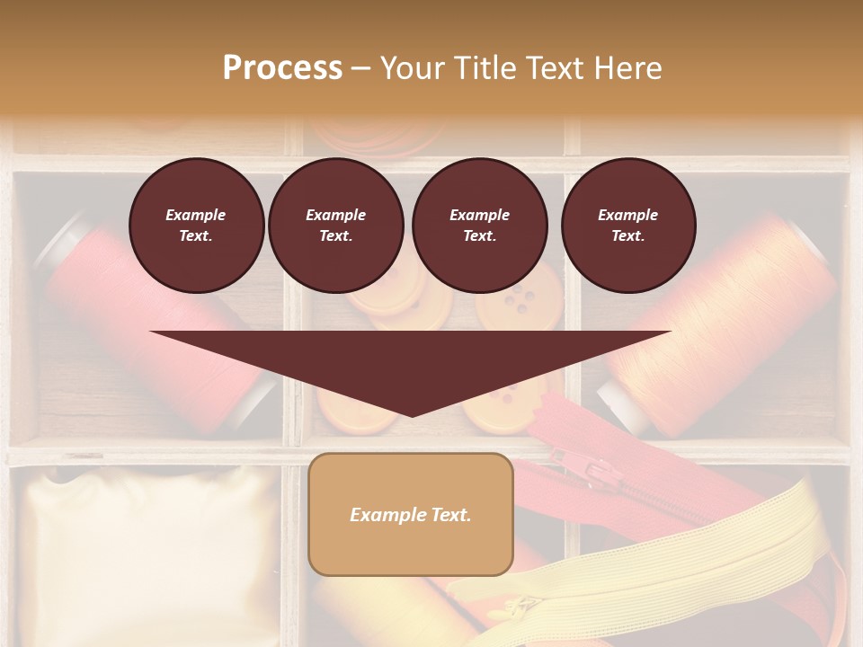 Yarn Needle String PowerPoint Template