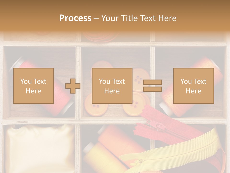 Yarn Needle String PowerPoint Template