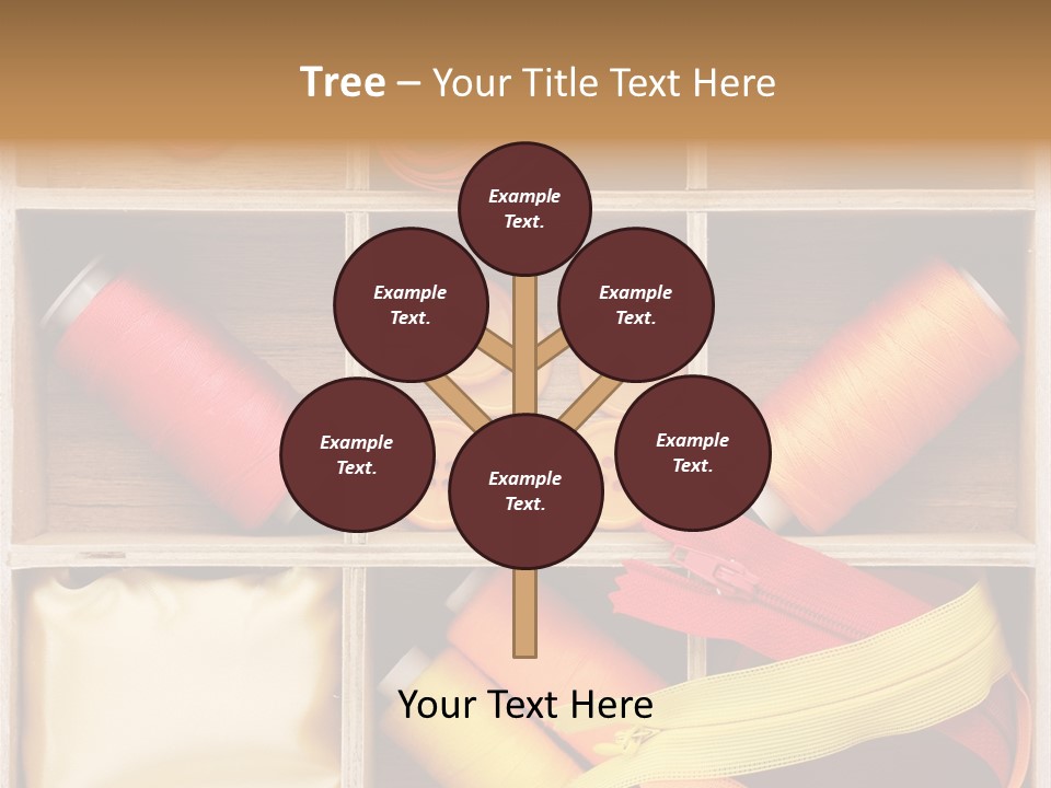Yarn Needle String PowerPoint Template