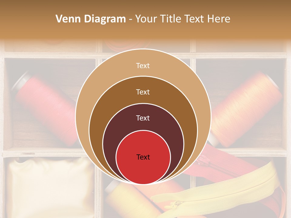 Yarn Needle String PowerPoint Template