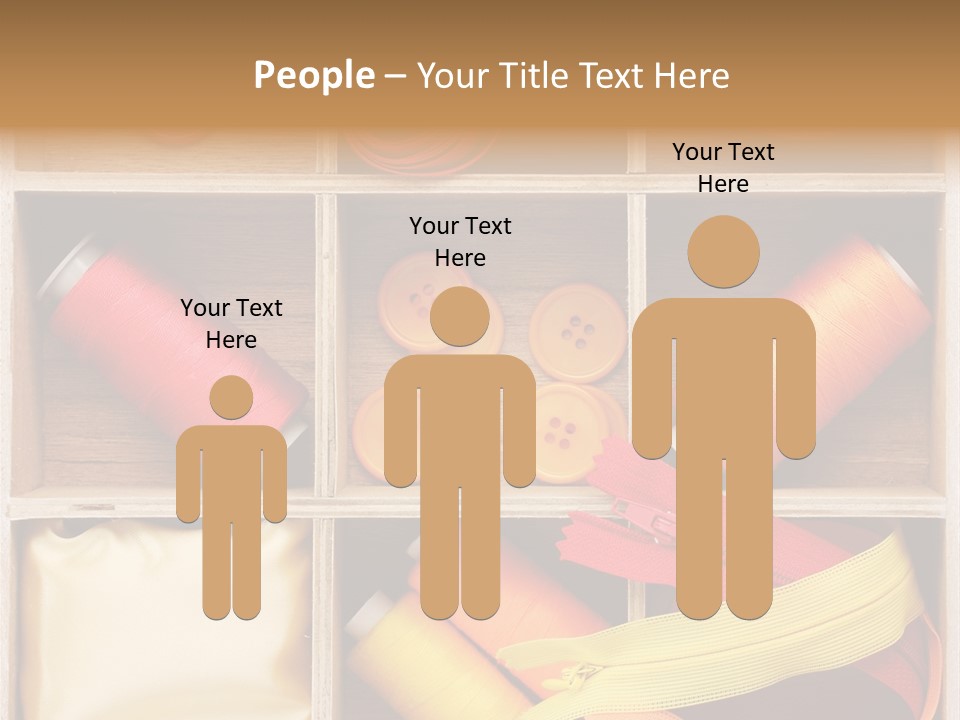 Yarn Needle String PowerPoint Template