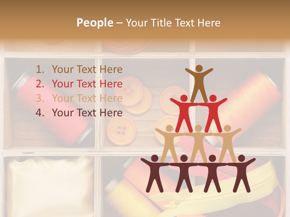 Yarn Needle String PowerPoint Template