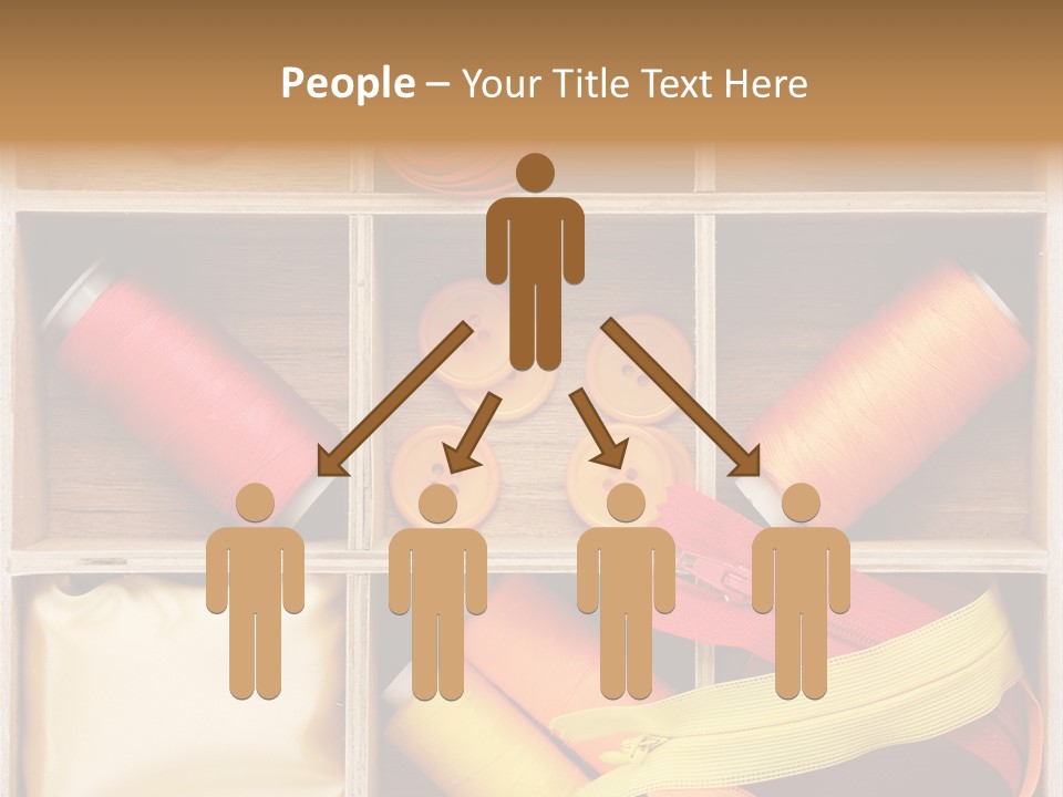 Yarn Needle String PowerPoint Template