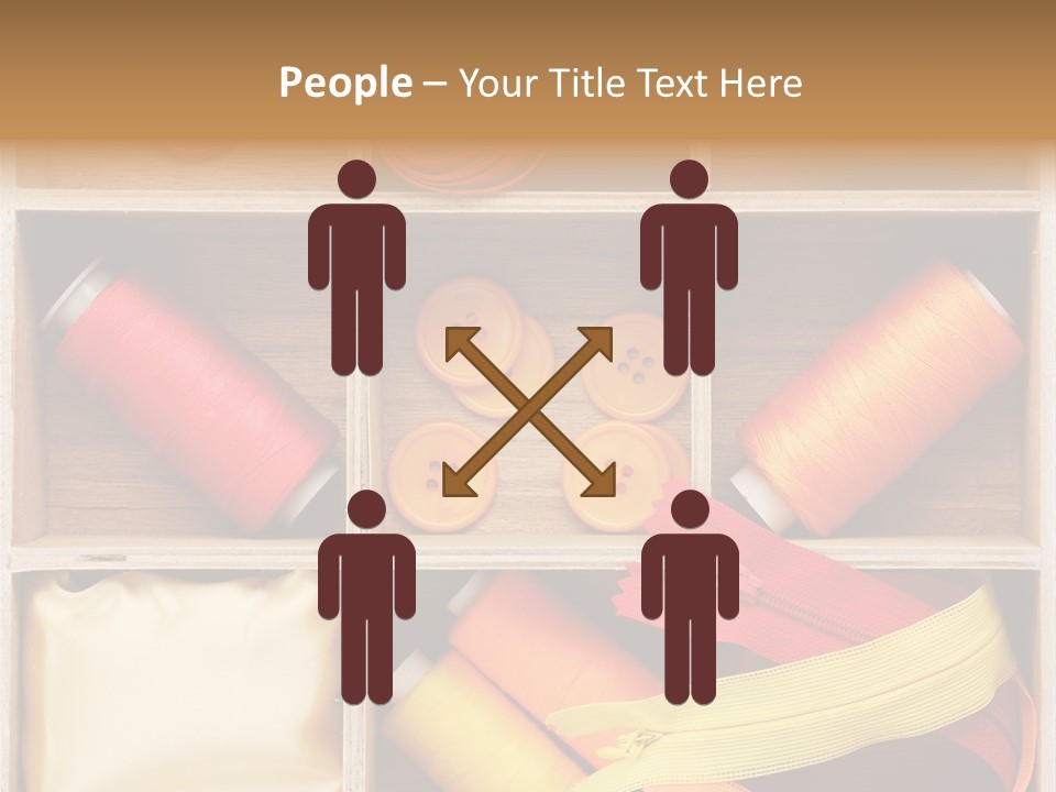 Yarn Needle String PowerPoint Template