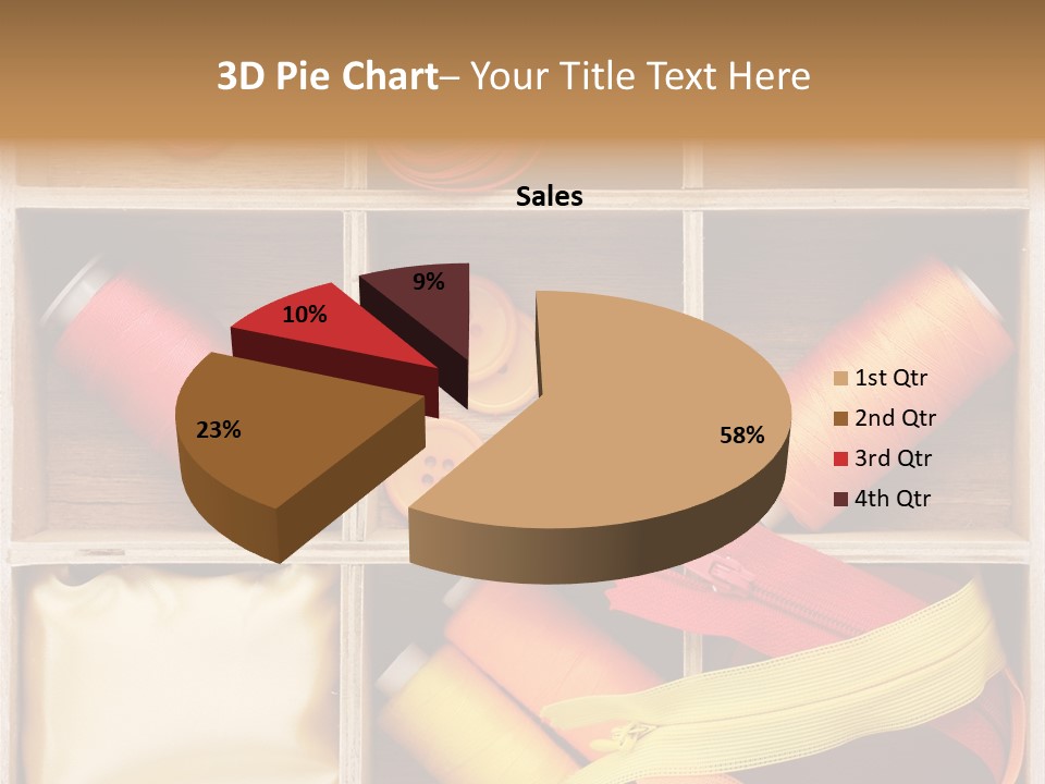 Yarn Needle String PowerPoint Template