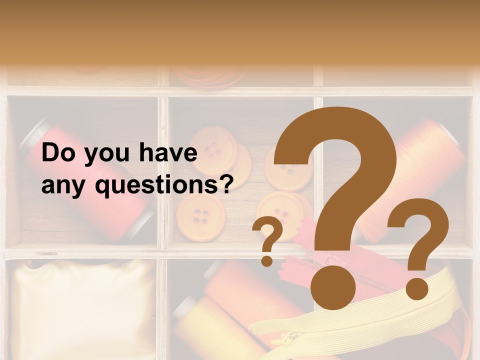 Yarn Needle String PowerPoint Template