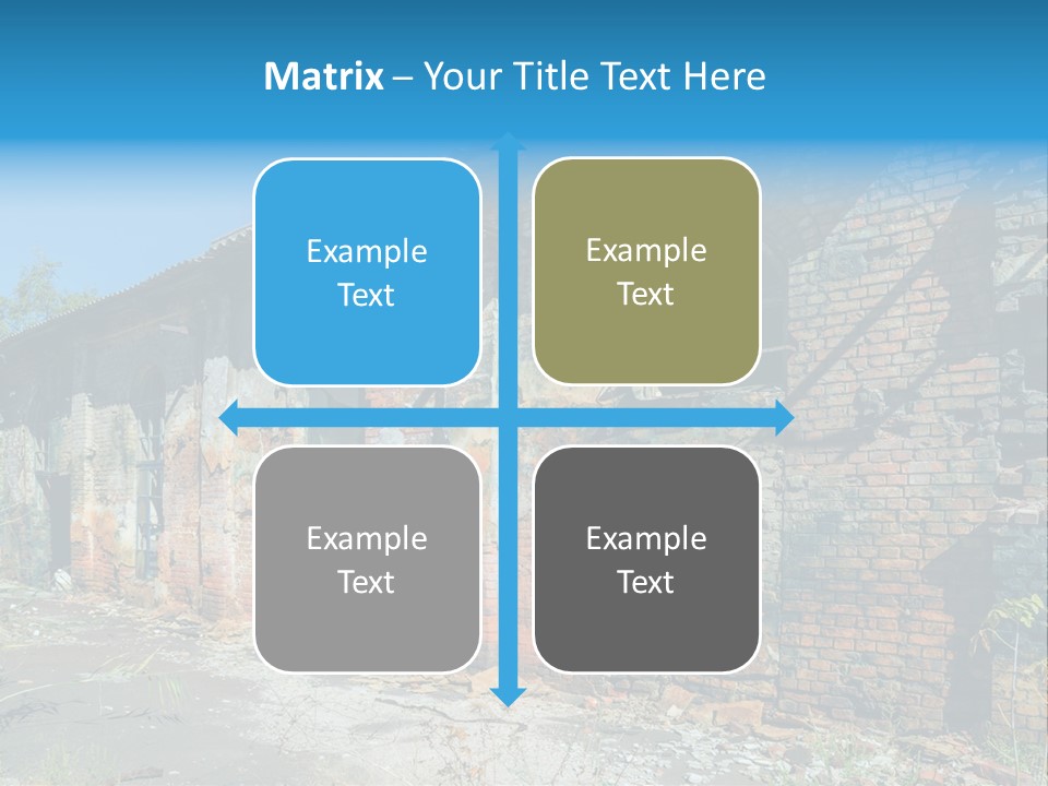 Debris Frame Natural PowerPoint Template