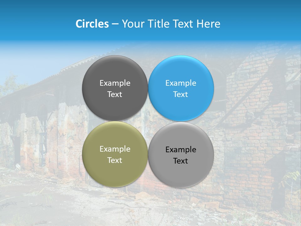 Debris Frame Natural PowerPoint Template