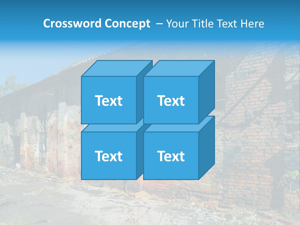 Debris Frame Natural PowerPoint Template
