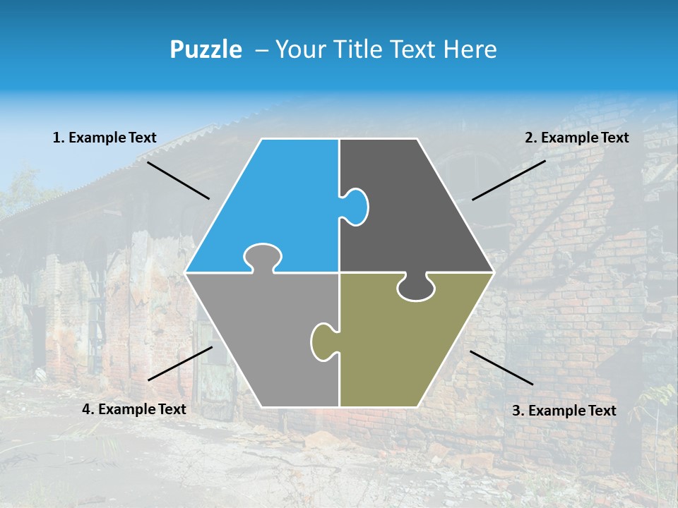 Debris Frame Natural PowerPoint Template