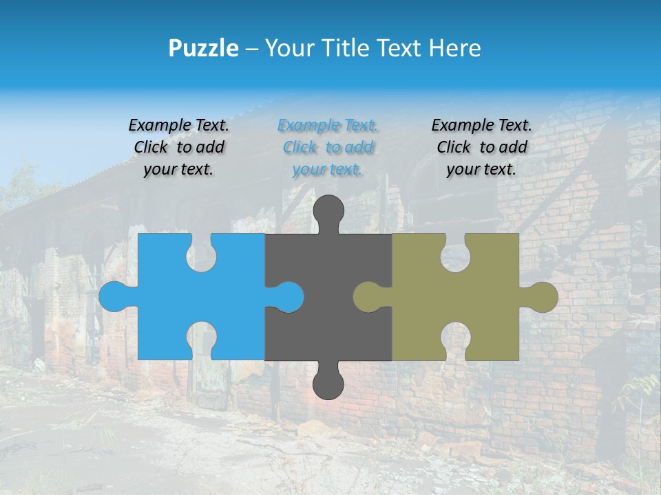 Debris Frame Natural PowerPoint Template