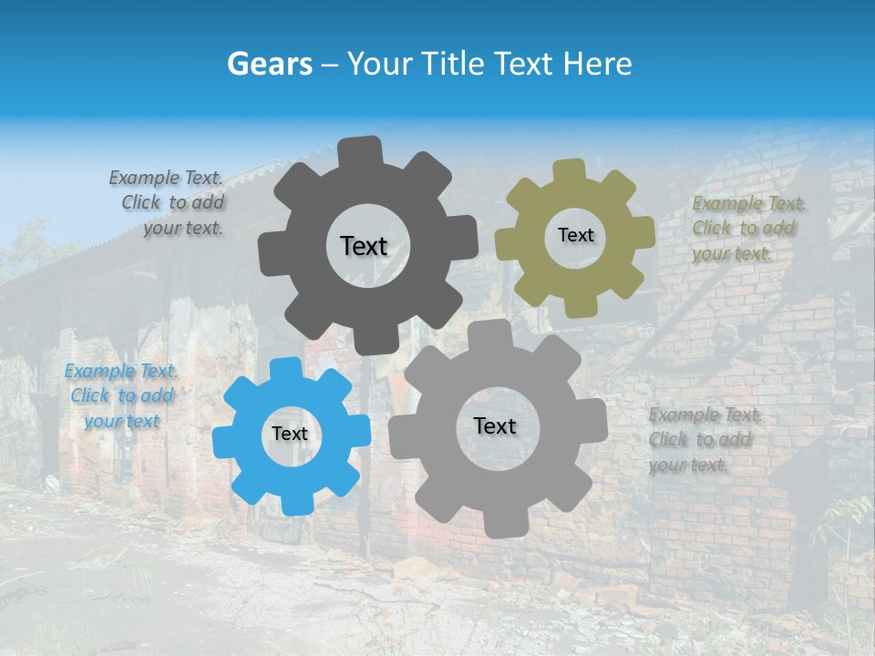 Debris Frame Natural PowerPoint Template
