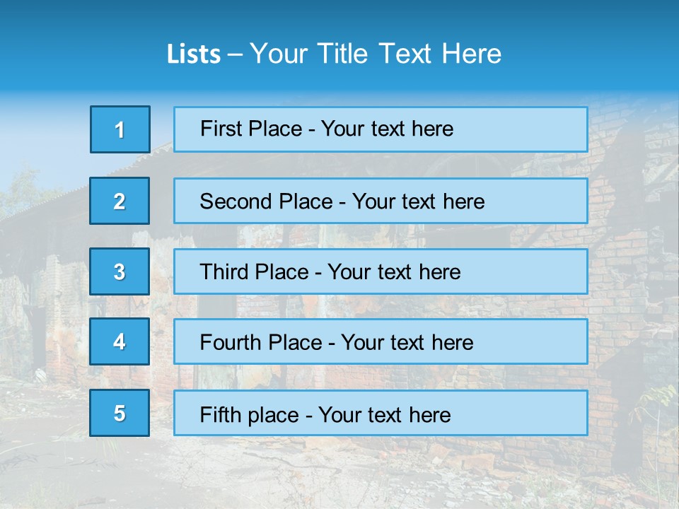 Debris Frame Natural PowerPoint Template