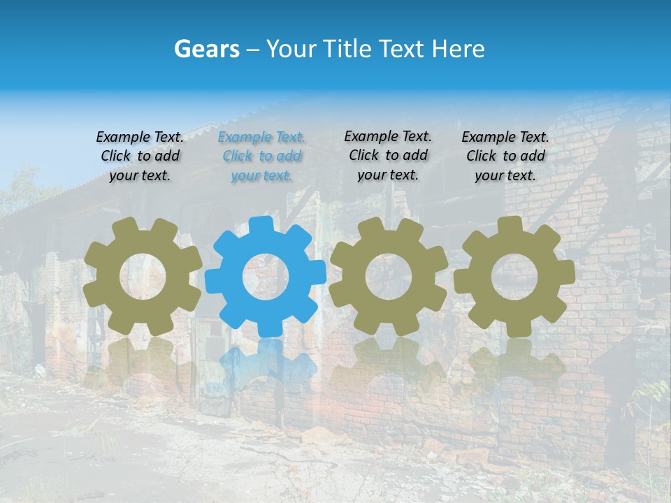 Debris Frame Natural PowerPoint Template