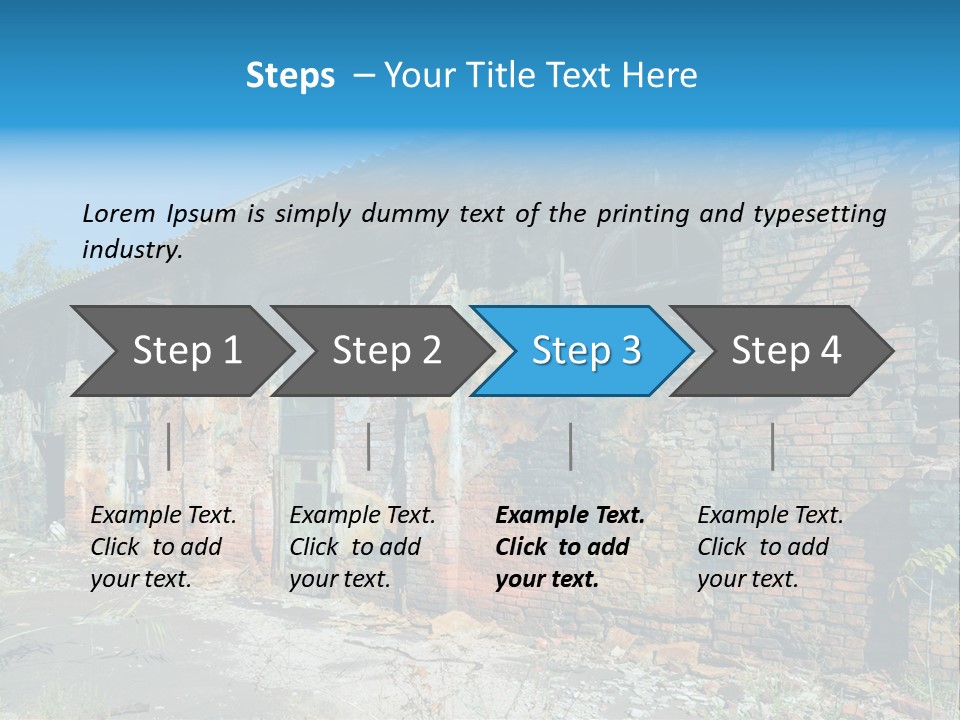 Debris Frame Natural PowerPoint Template