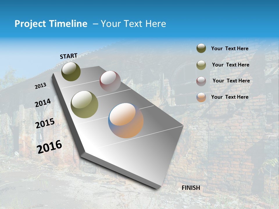 Debris Frame Natural PowerPoint Template
