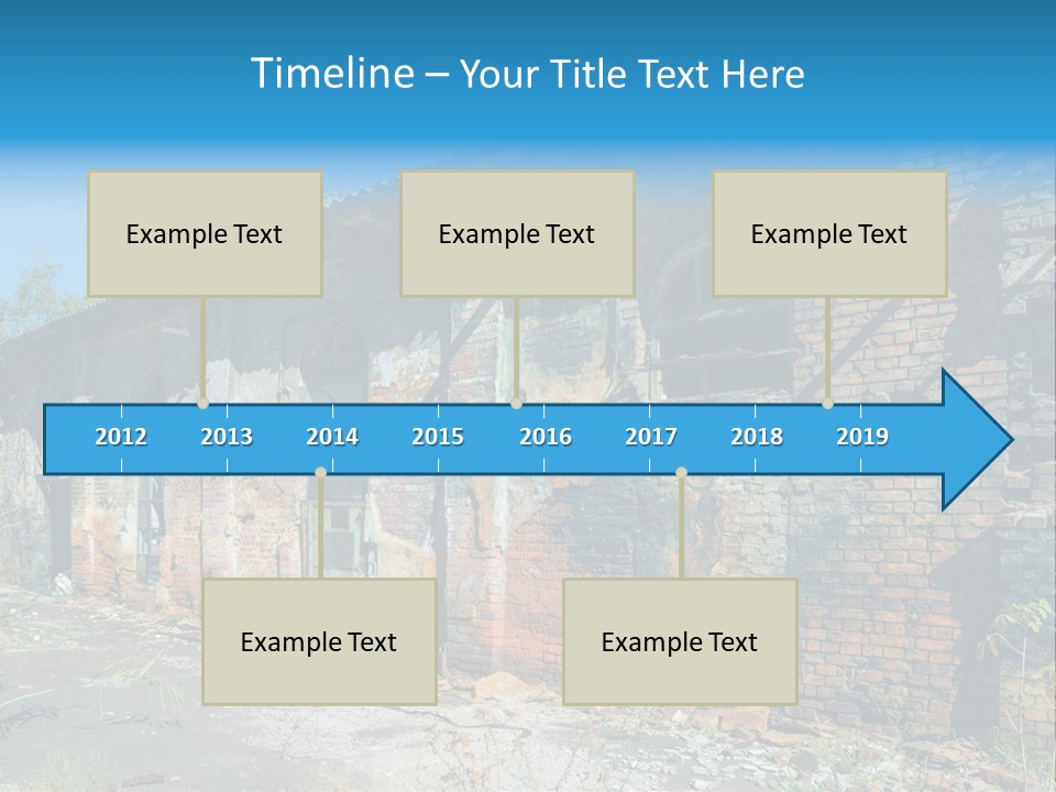 Debris Frame Natural PowerPoint Template