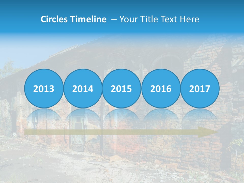 Debris Frame Natural PowerPoint Template