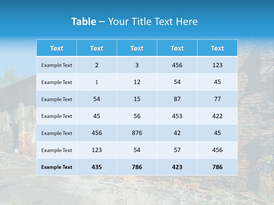 Debris Frame Natural PowerPoint Template