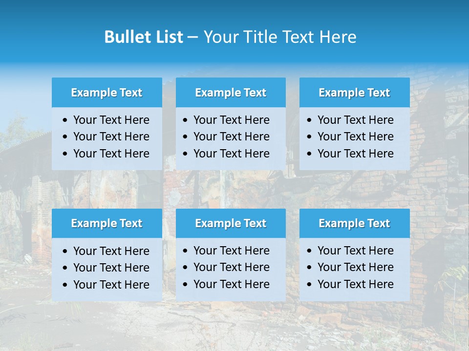 Debris Frame Natural PowerPoint Template