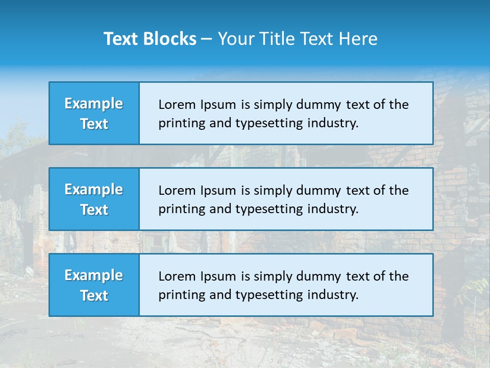Debris Frame Natural PowerPoint Template
