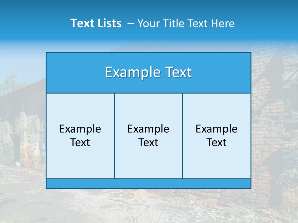 Debris Frame Natural PowerPoint Template