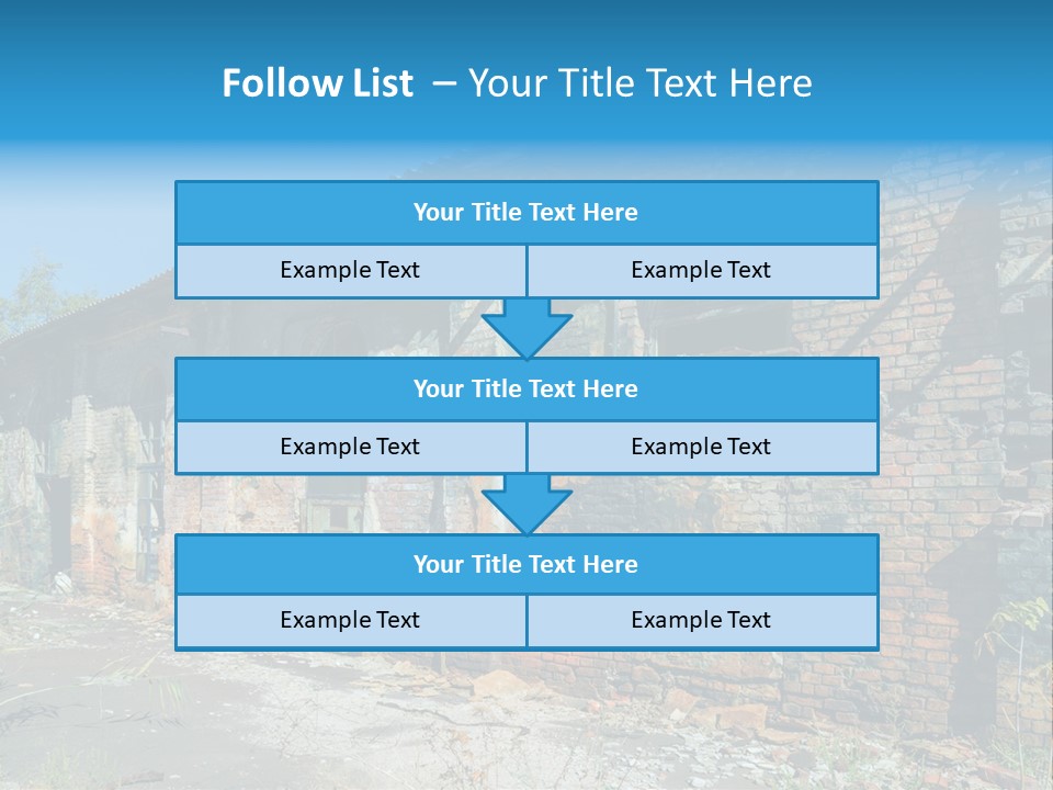 Debris Frame Natural PowerPoint Template