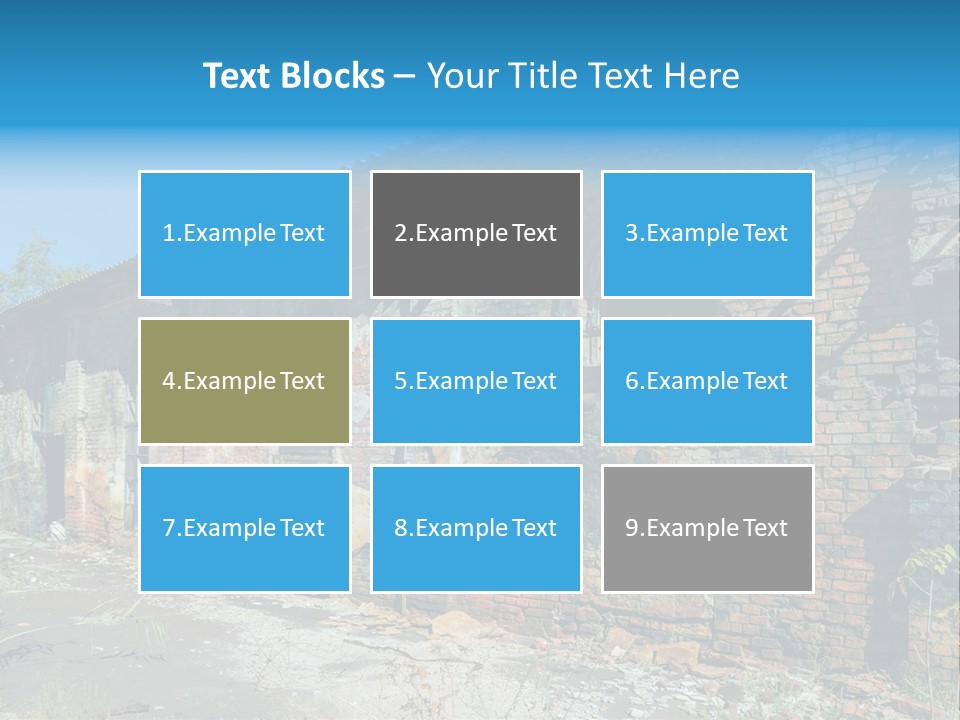 Debris Frame Natural PowerPoint Template