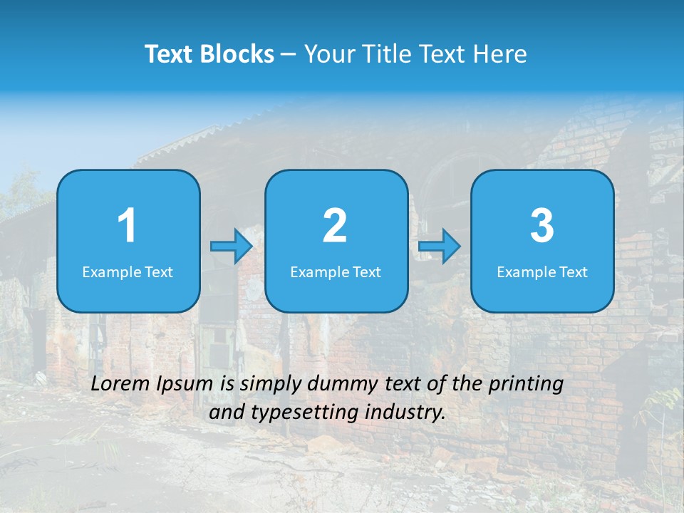Debris Frame Natural PowerPoint Template