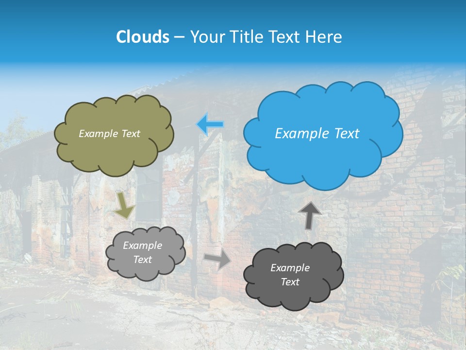 Debris Frame Natural PowerPoint Template