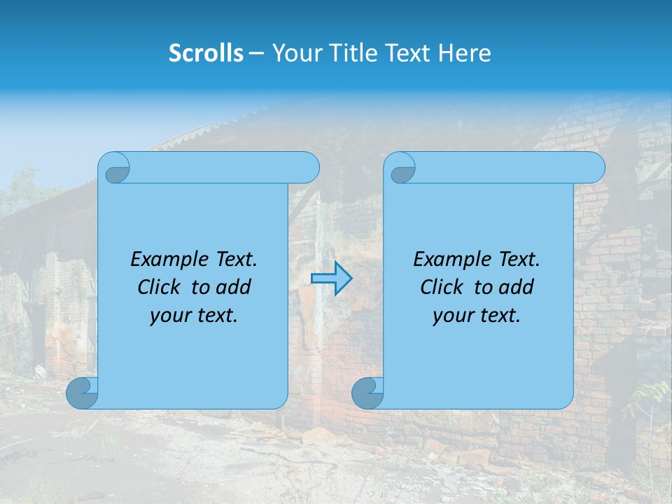 Debris Frame Natural PowerPoint Template