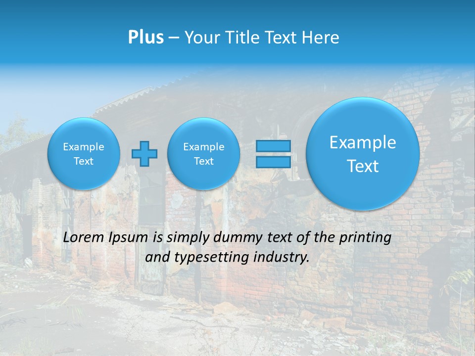 Debris Frame Natural PowerPoint Template