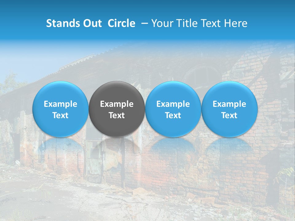 Debris Frame Natural PowerPoint Template