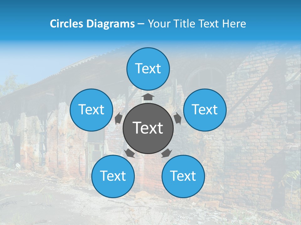 Debris Frame Natural PowerPoint Template