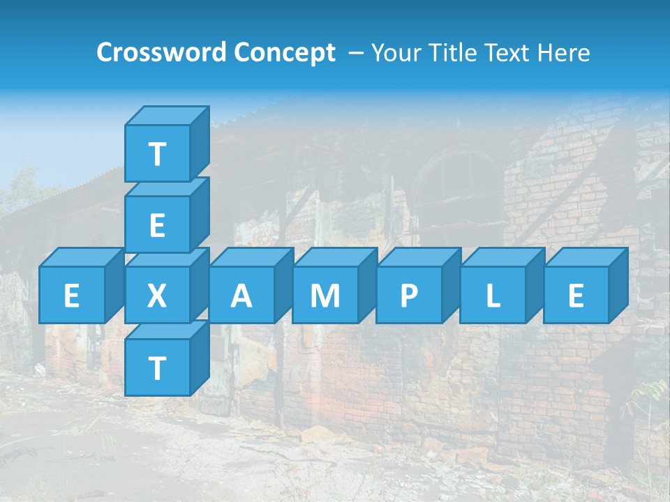 Debris Frame Natural PowerPoint Template
