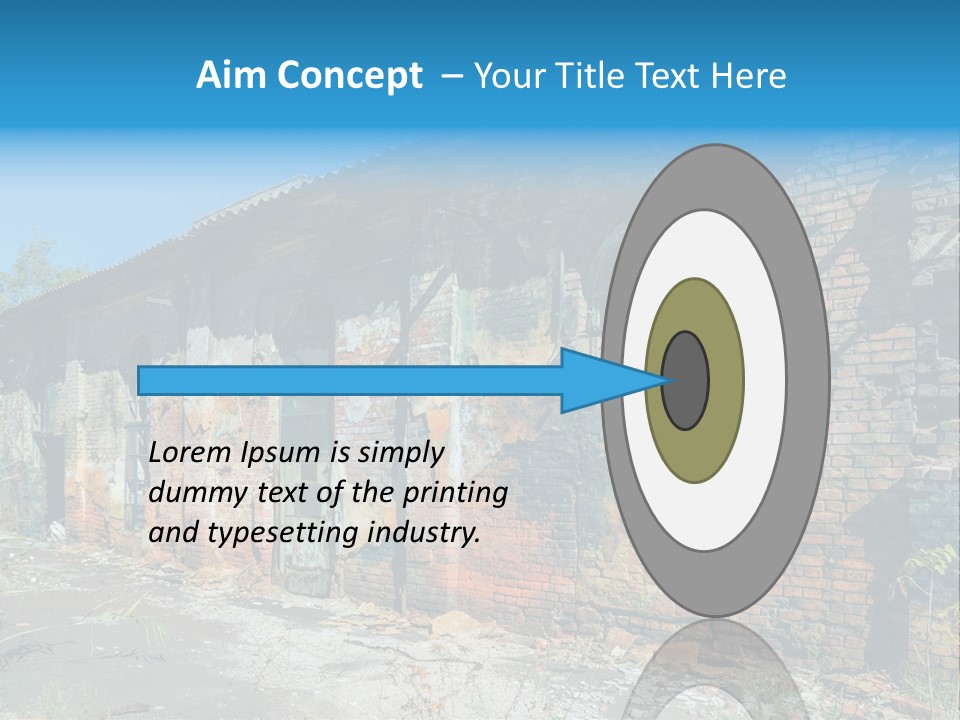 Debris Frame Natural PowerPoint Template