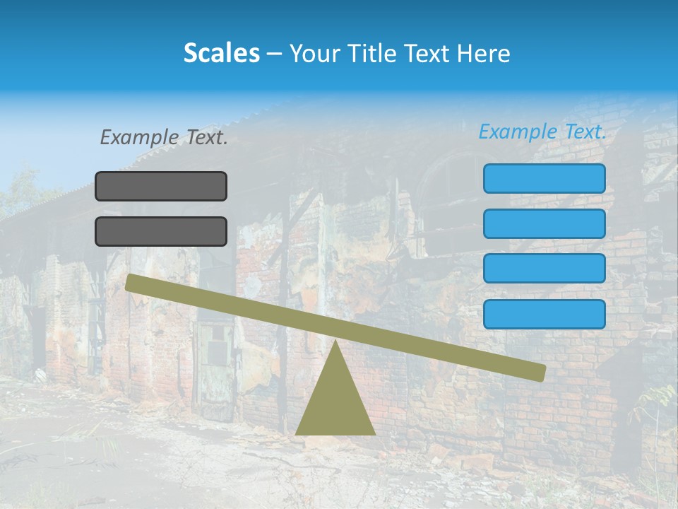Debris Frame Natural PowerPoint Template