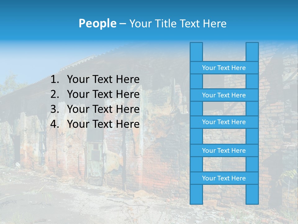 Debris Frame Natural PowerPoint Template