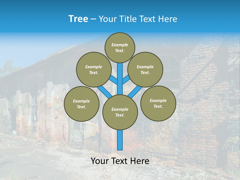 Debris Frame Natural PowerPoint Template