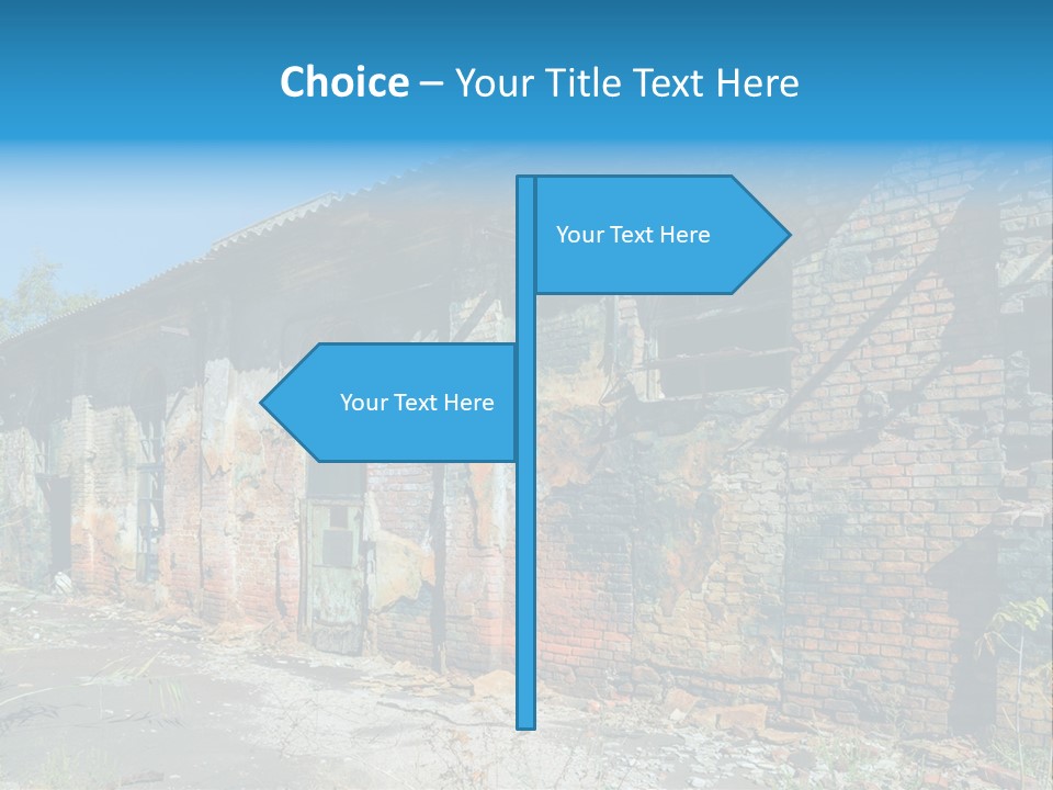 Debris Frame Natural PowerPoint Template