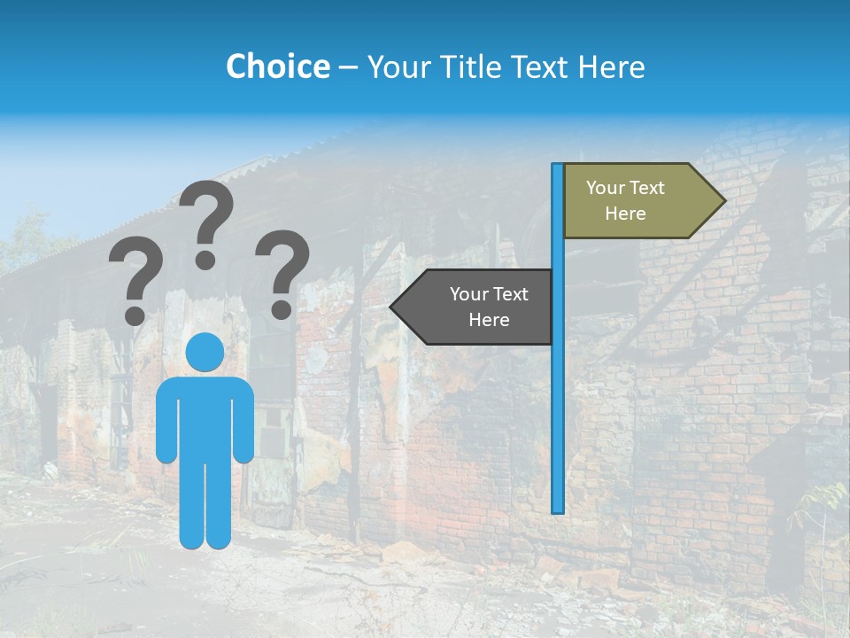 Debris Frame Natural PowerPoint Template