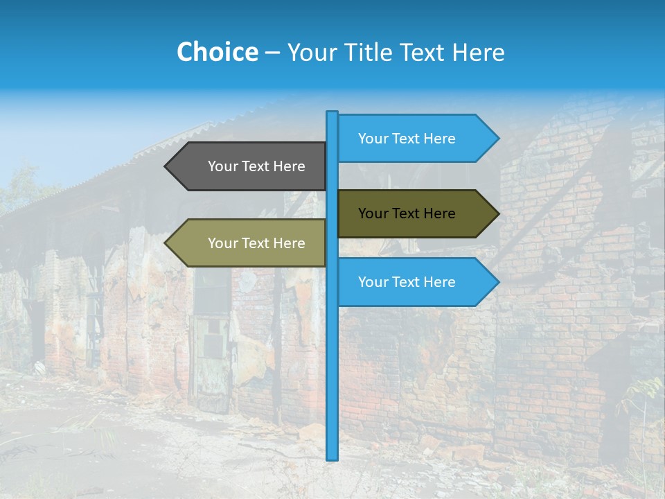 Debris Frame Natural PowerPoint Template