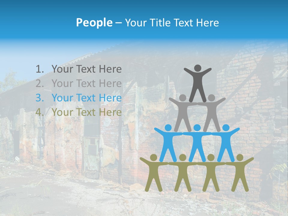 Debris Frame Natural PowerPoint Template