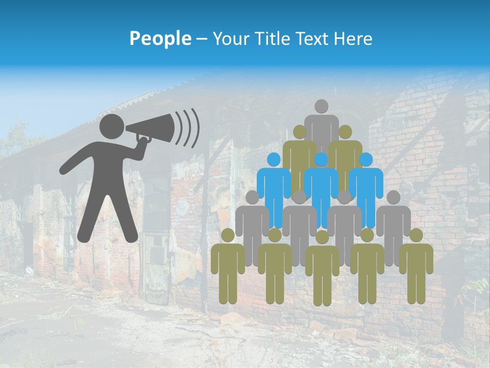 Debris Frame Natural PowerPoint Template